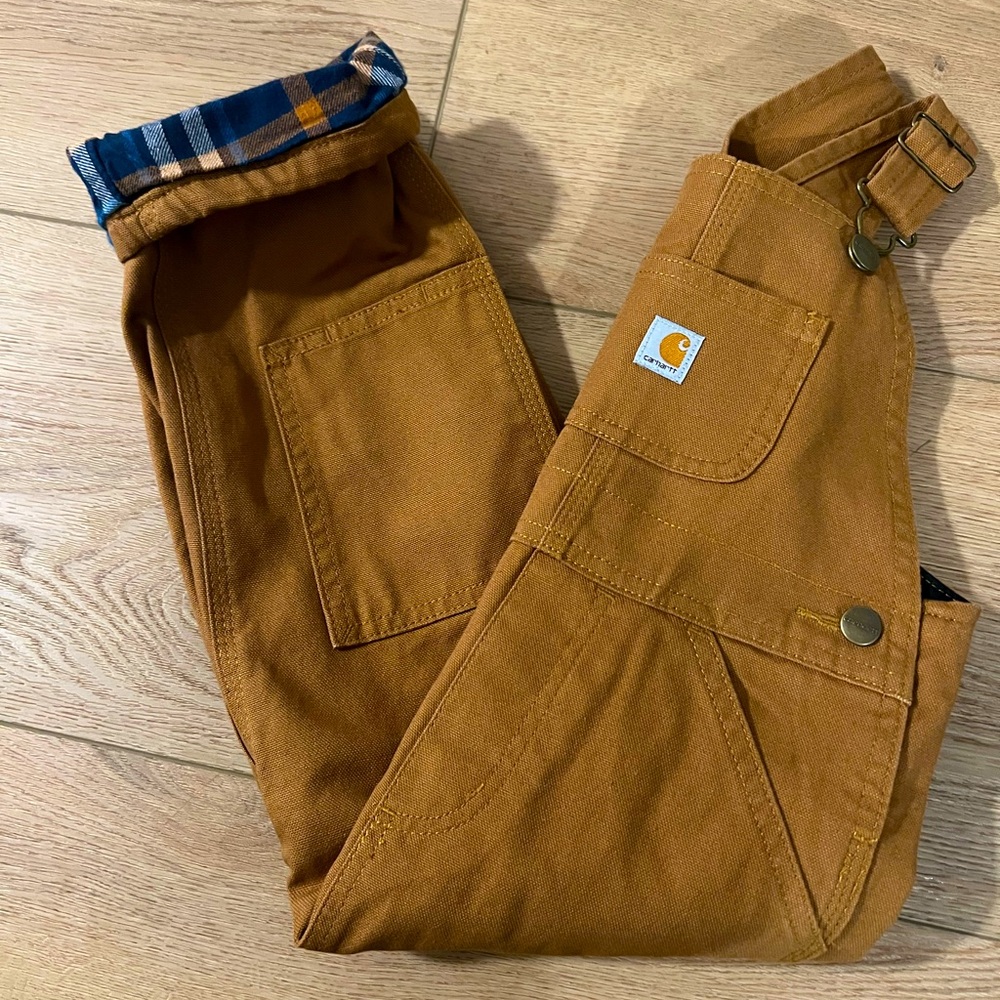 Carhartt Flannel Lined Toddler Overalls
